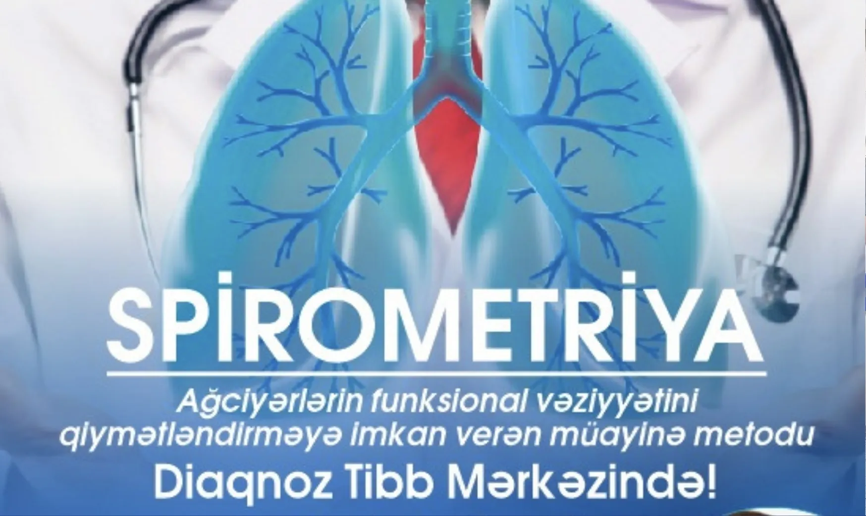 Spirometriya - tənəffüs sisteminin funksional diaqnostikası Diaqnoz Tibb Mərkəzində! 